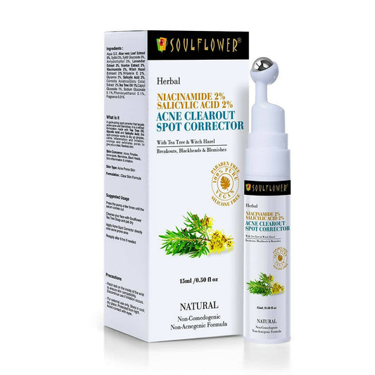 Soulflower Niacinamide 2% Face Serum for Acne Corrector & Marks - usa canada australia