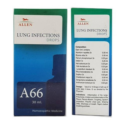Allen Homeopathy A66 Lung Infections Drops