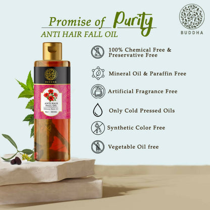 Buddha Natural Anti Hair Fall Hair Oil - For New Hair Growth And Stop Hair Fall