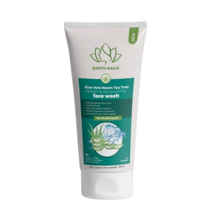 Earthraga Aloe Vera Neem Tea Tree Face Wash