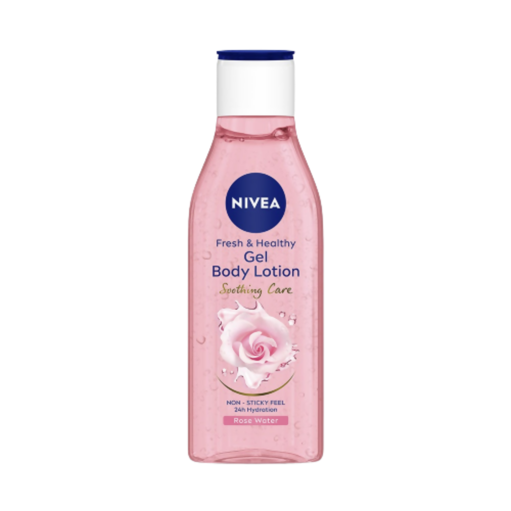 Nivea Fresh & Healthy Rose Water Gel Body Lotion Non Sticky Feel - BUDNEN