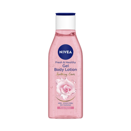 Nivea Fresh & Healthy Rose Water Gel Body Lotion Non Sticky Feel - BUDNEN