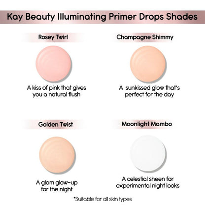 Kay Beauty Illuminating Primer Drops - Rosey Twirl