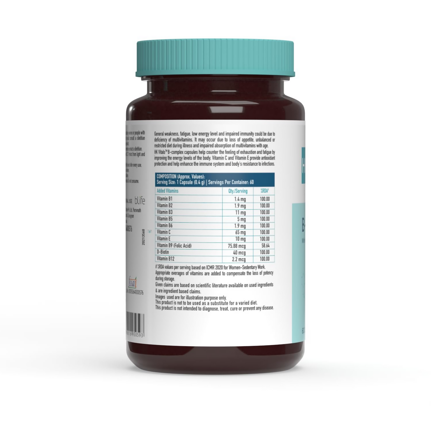 HK Vitals Vitamin D3 Capsules