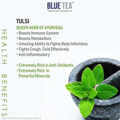 Blue Tea Organic Tulsi Green Tea