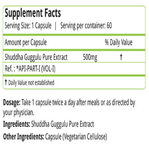 Nature's Velvet Shuddha Guggulu Capsules