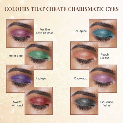 Just Herbs 8 In 1 Eye Shadow Lidsticks Highly-Pigmented Long-Lasting Smudge-Proof - Herbi-Wore