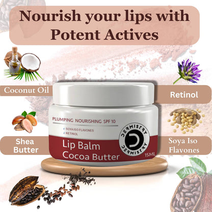 Dermistry Nourishing Cocoa Butter Lip Balm & Strawberry Lip Balm