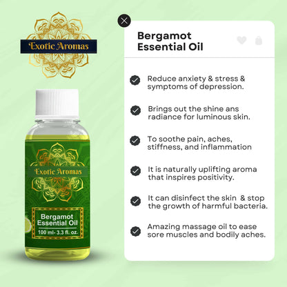 Exotic Aromas Bergamot Essential Oil