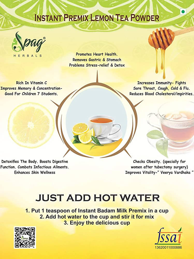 Spag Herbals Premium Instant Premix Lemon Tea Powder