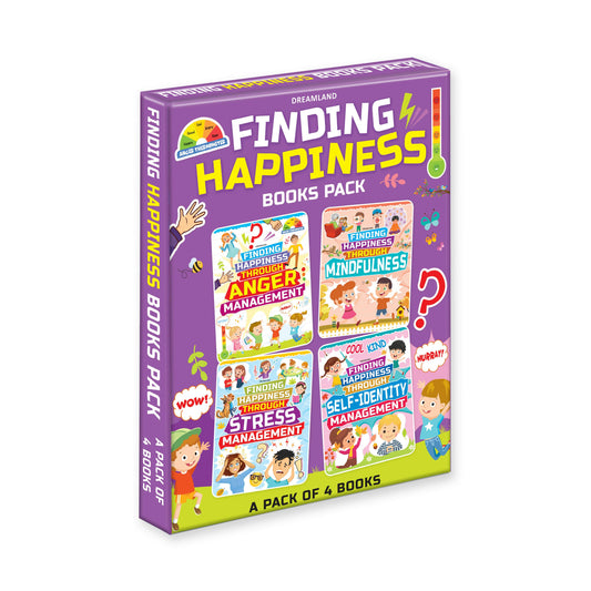 Dreamland Finding Happiness Books Pack- A Pack of 4 Books : Children Interactive & Activity Book -  buy in usa 