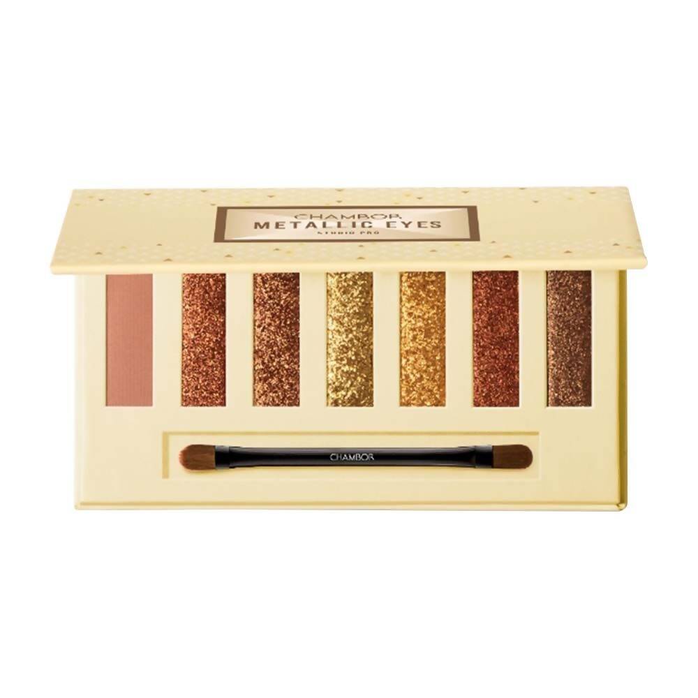 Chambor Studio Pro Eye Shadow Palette Makeup - 002 Metallic Eyes