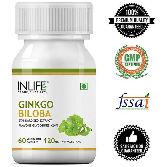 Inlife Ginkgo Biloba Extract Vegetarian Capsules