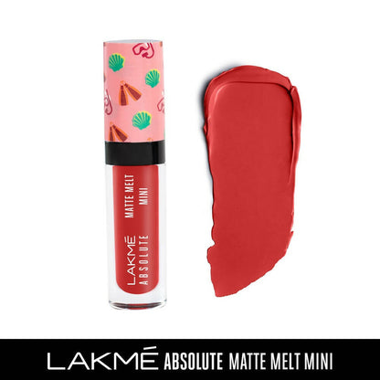 Lakme Absolute Matte Melt Mini Liquid Lip Color - Coral Camp