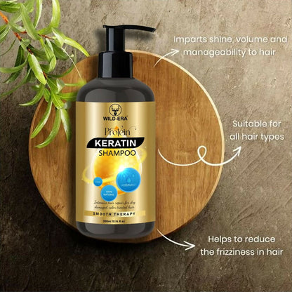 Wildera Keratin Smooth Shampoo with Keratin and Argan Oil