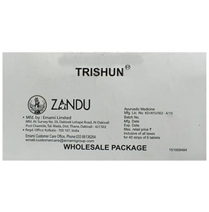 Zandu Trishun Tablets