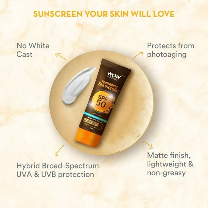Wow Skin Science Hydrating Sunscreen Spf 50 Pa +++