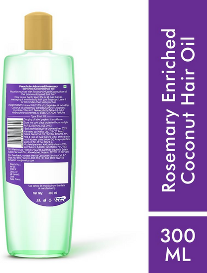 Parachute Advansed Rosemary enriched Coconut Hair Oil