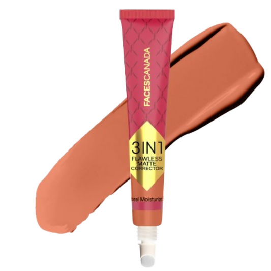 Faces Canada 3 in 1 Flawless Matte Concealer & Colour Correctors - Orange - 15GM