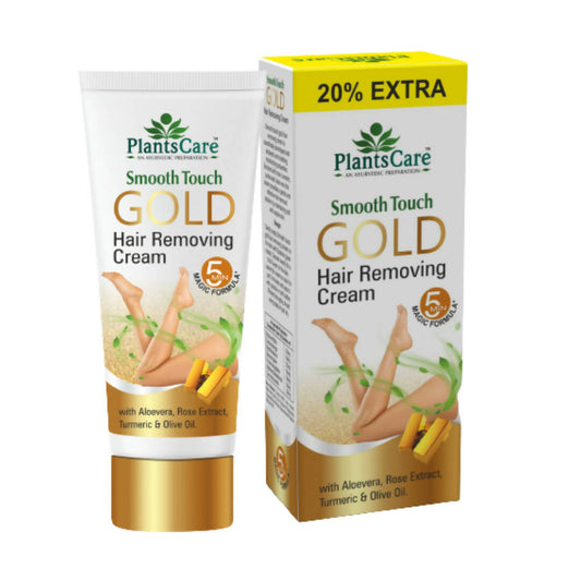 Plants Care Smooth Touch Gold Hair Removing Cream - BUDNEN