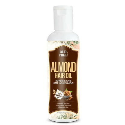 Old Tree Almond Hair Oil - Pure Cold Pressed - buy-in-usa-australia-canada