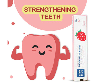 Mee Mee Fluoride-Free Mild Toddler Toothpaste - Strawberry Flavor