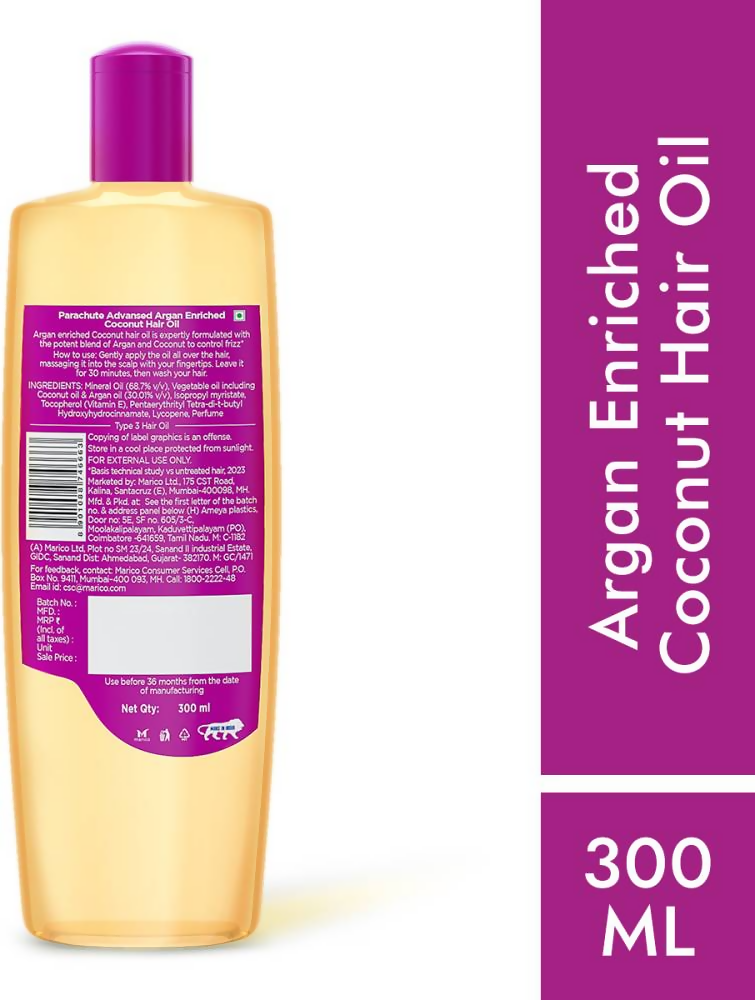 Parachute Advansed Argan enriched Coconut Hair Oil