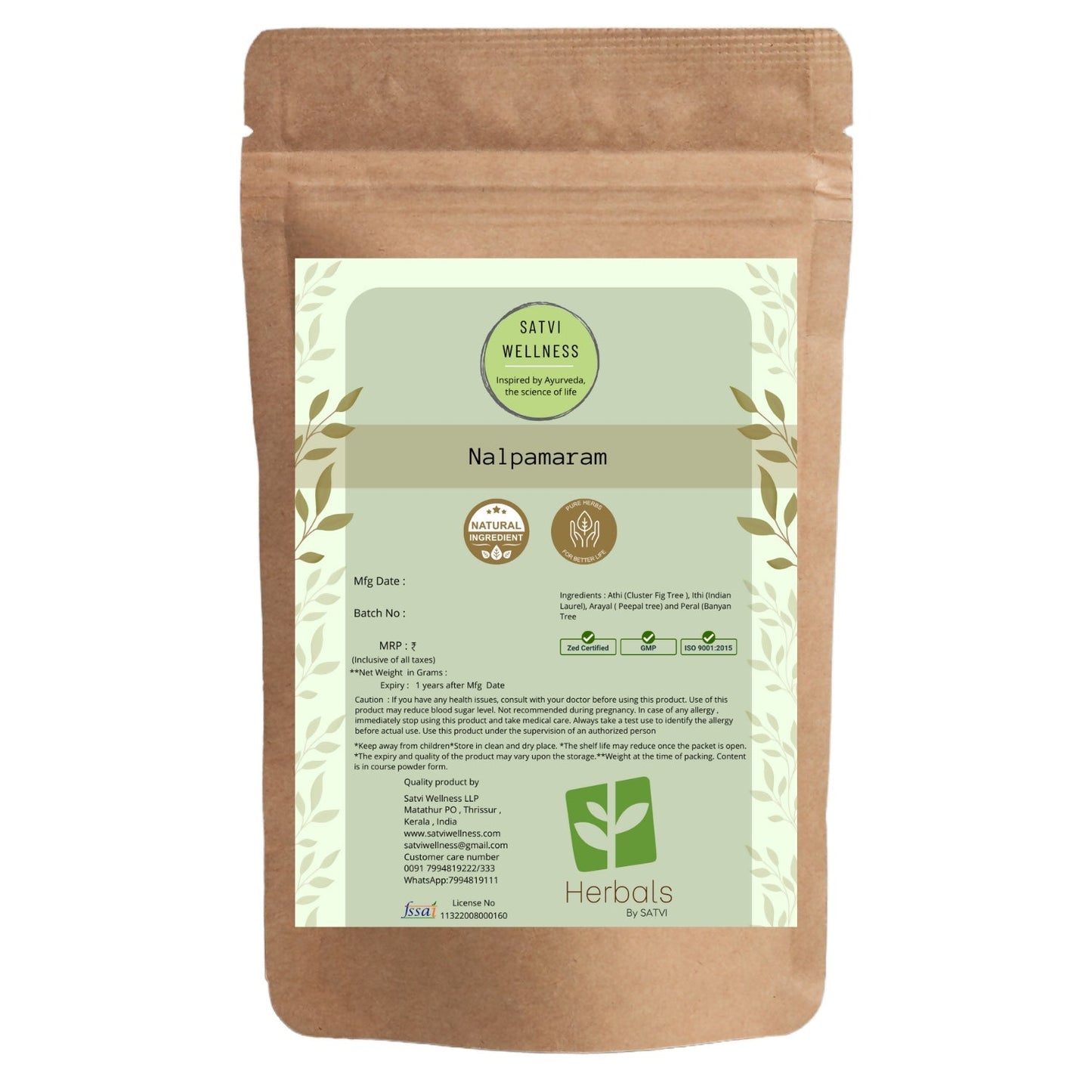 Satvi Wellness Naalpamaram Powder