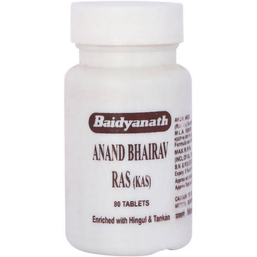 Baidyanath Jhansi Anandbhairav Ras (Kas) Tablets