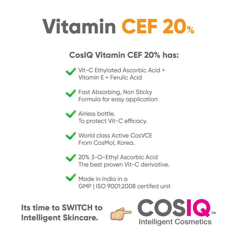 Cos-IQ Vitamin CEF-20% Face Serum