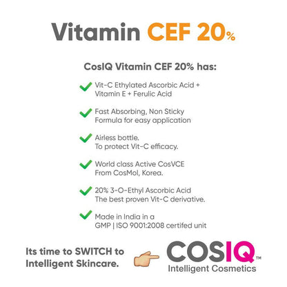 Cos-IQ Vitamin CEF-20% Face Serum