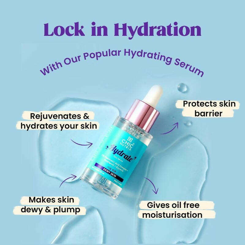 Chicnutrix Hydrate Face Serum ’??? 5% Hyaluronic Acid Complex with Glycerin & Panthenol