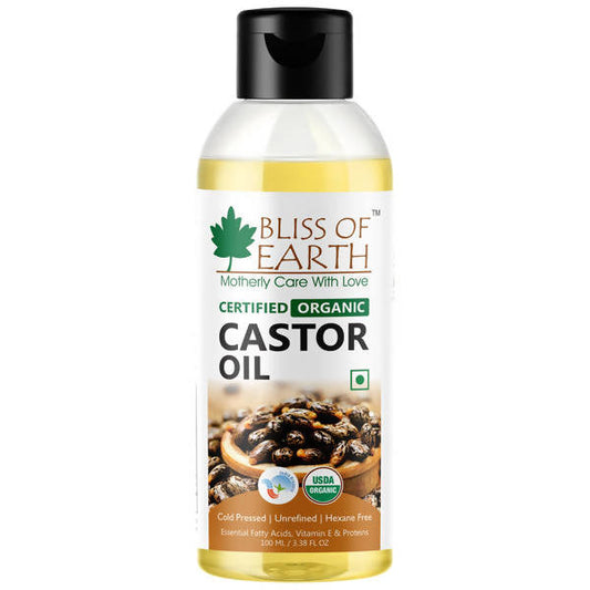 Bliss of Earth Certified Organic Castor Oil -  USA 