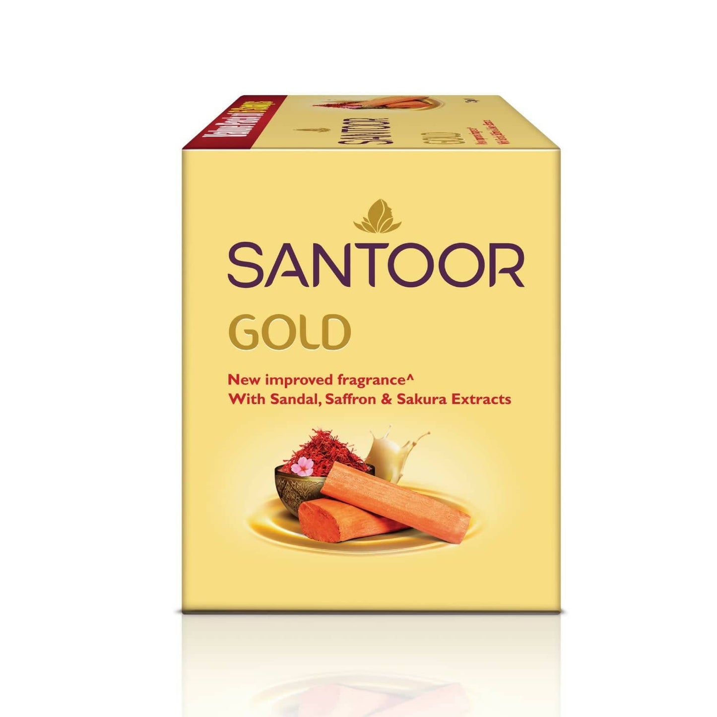 Santoor Gold Bathing Bar Soap with Kashmiri Saffron & Sandal