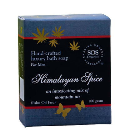 SOS Organics Hemp Soap for Men Himalayan Spice