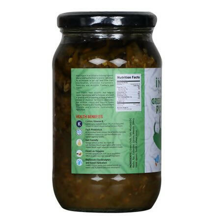 Indyo Organics Green Chilli Pickle