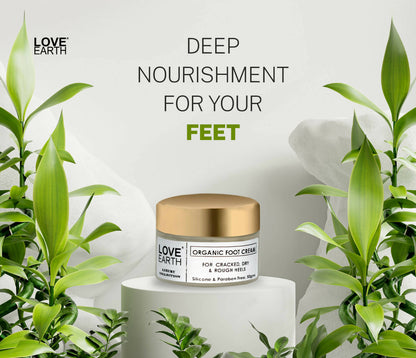 Love Earth Organic Foot Cream For Cracked & Dry Heels