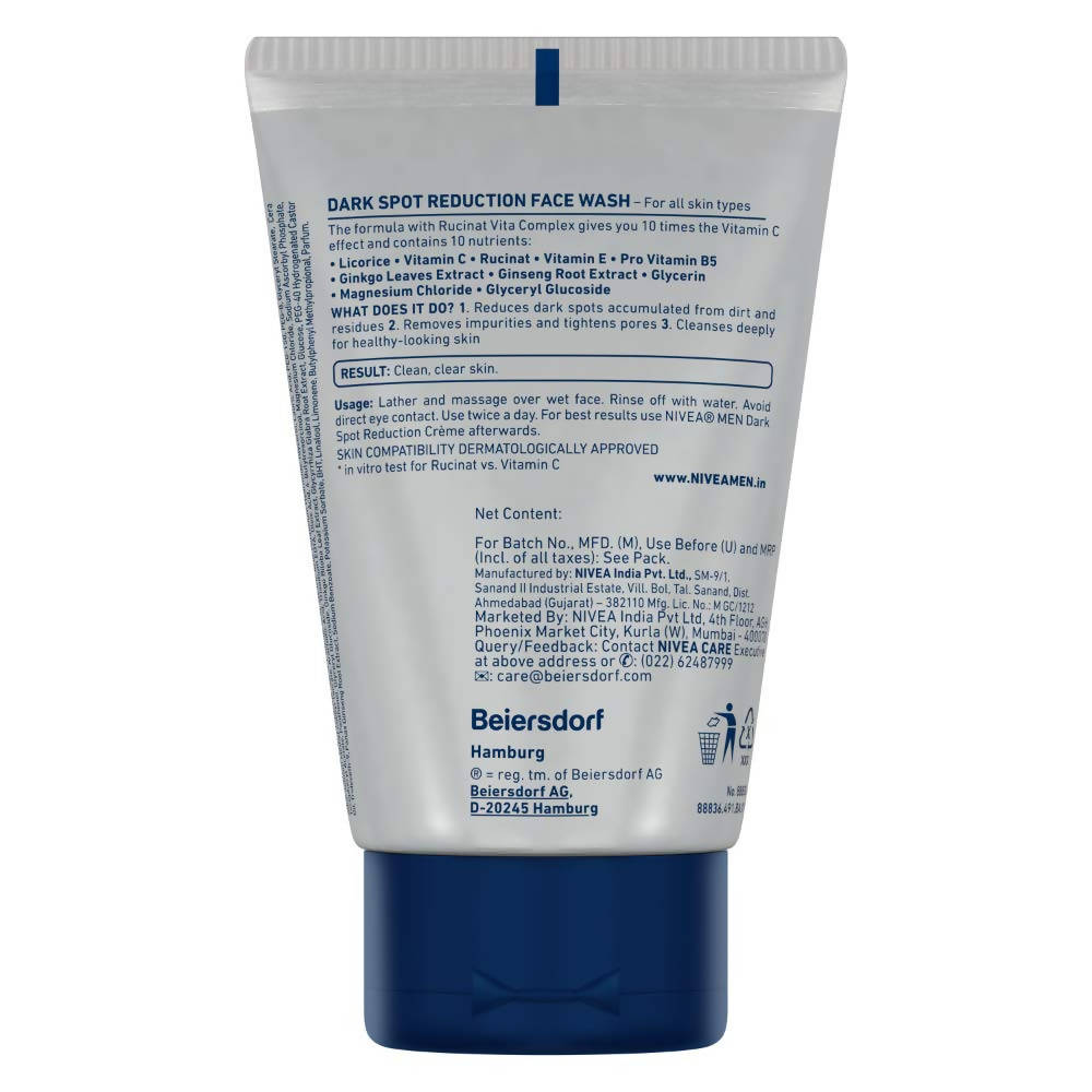 Nivea Dark Spot Reduction Men Face Wash