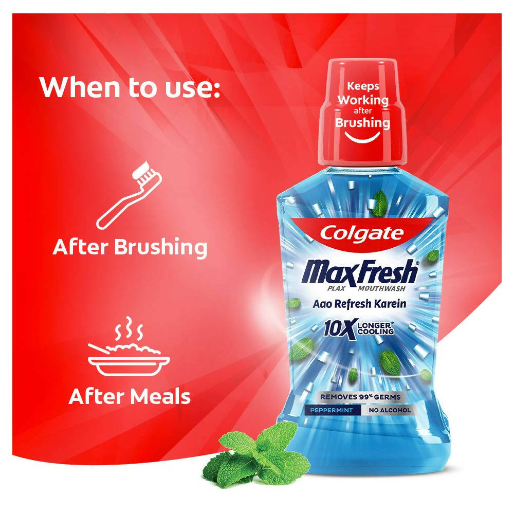 Colgate Plax Pepper Mint Mouthwash Aao Refresh Karein