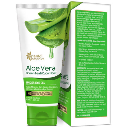 Oriental Botanics Aloe Vera, Green Tea & Cucumber Under Eye Gel