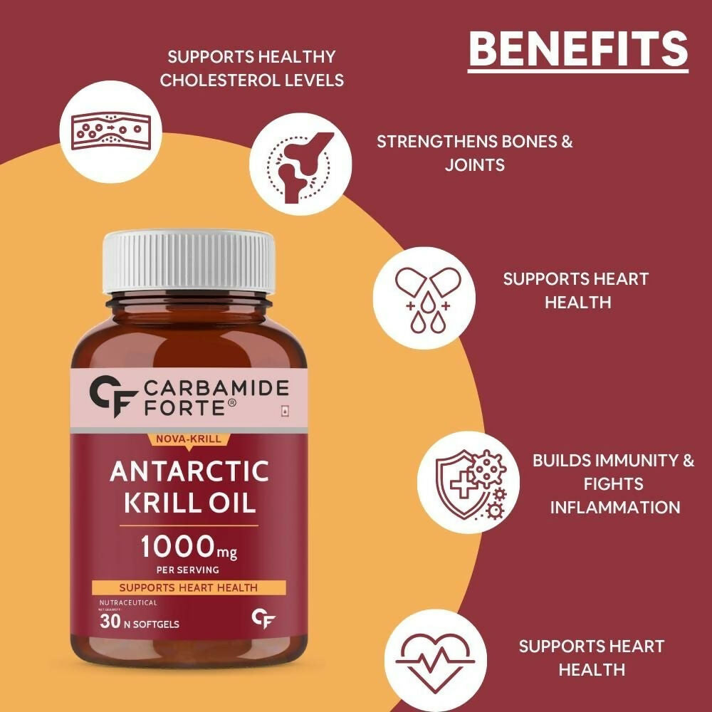 Carbamide Forte Antarctic Krill Oil 1000mg Softgels