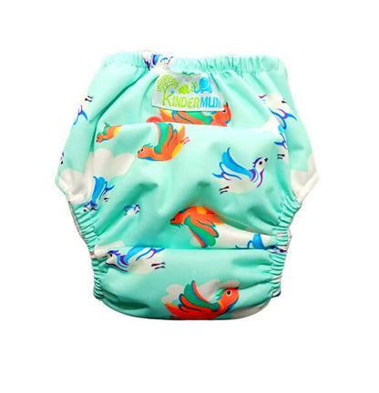 Kindermum Nano Aio Cloth Diaper With 2 Organic Cloth Inserts- Birdie For Kids