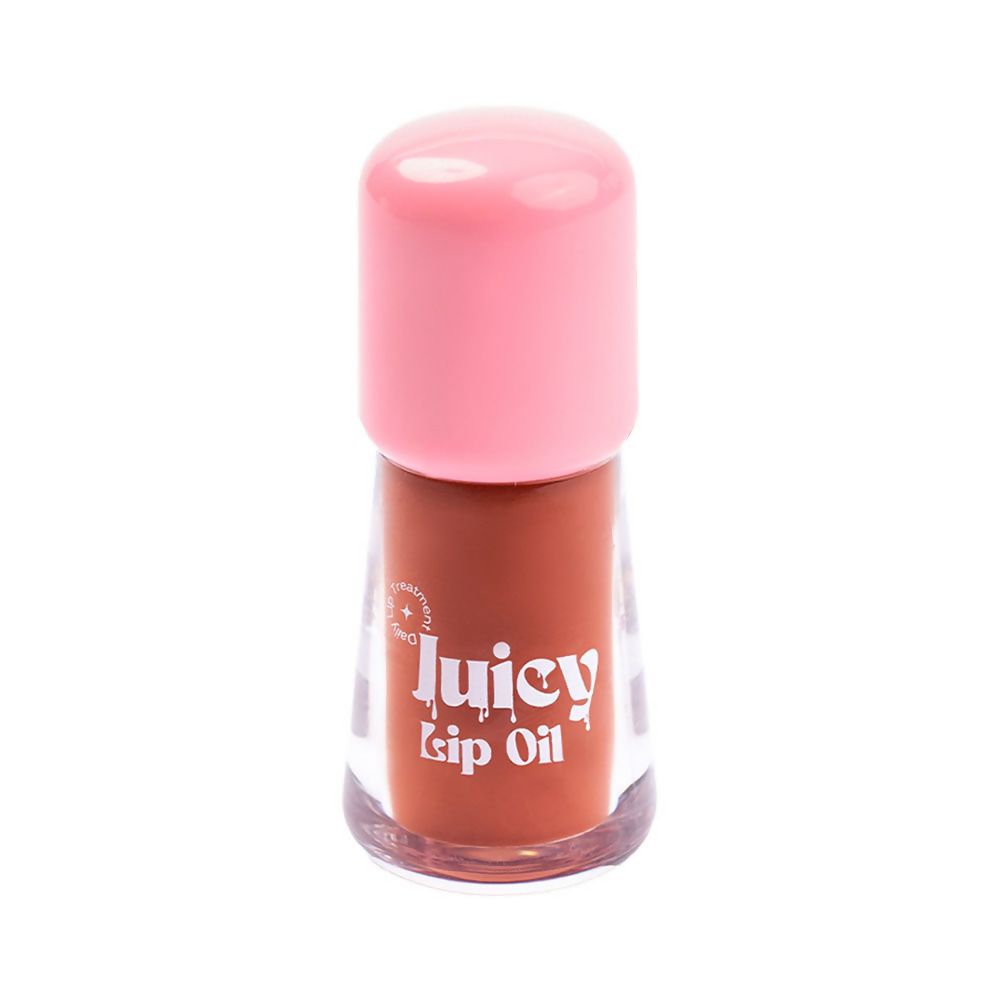 Gush Beauty Balmy Glossy Tinted Lip Oil - Peach Brown