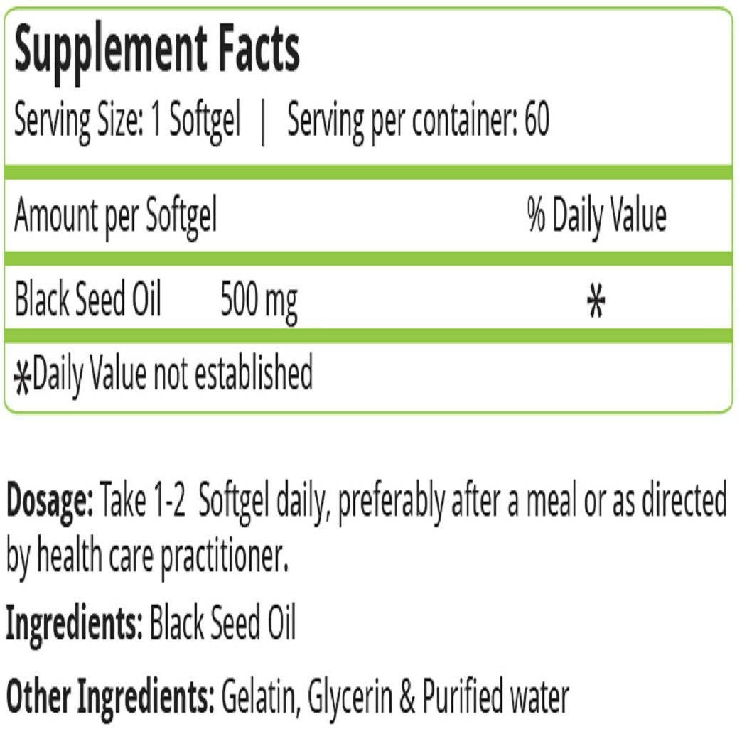 Nature's Velvet Blackseed Oil Softgels