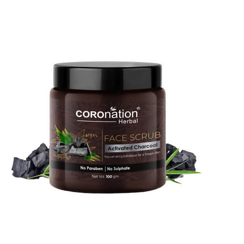 Coronation Herbal Activated Charcoal Face Scrub - usa canada australia