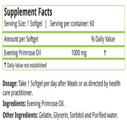 Nature's Velvet Evening Primrose Oil Softgels