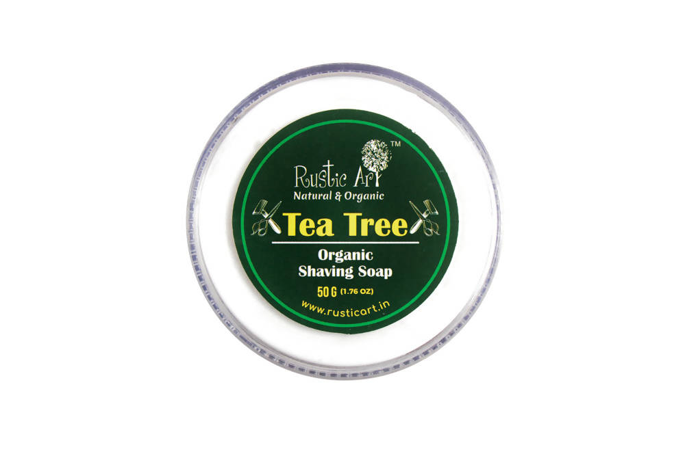 Rustic Art Tea Tree Organic Shaving Soap