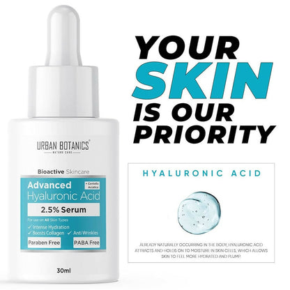 Urban Botanics Advanced 2.5% Hyaluronic Acid Serum