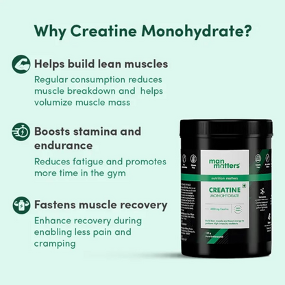 Man Matters Creatine Monohydrate Powder