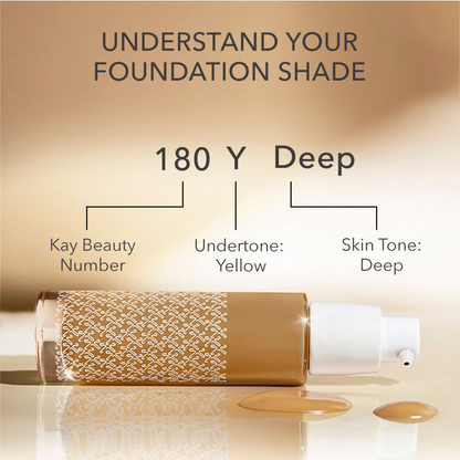 Kay Beauty Hydrating Foundation - 180Y Deep